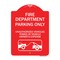 Signmission Fire Department Parking Unauthorized Vehicles Towed at Owner Expense with Graphic, RW-1824-24023 A-DES-RW-1824-24023 - alternate 1